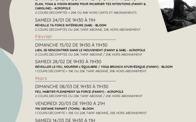 Les ateliers BLOOM de janvier à avril 2026
